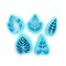 Plant Leaf Clay Cutter Bundle, 5 pc Indoor Plant Shapes, Adorabilities